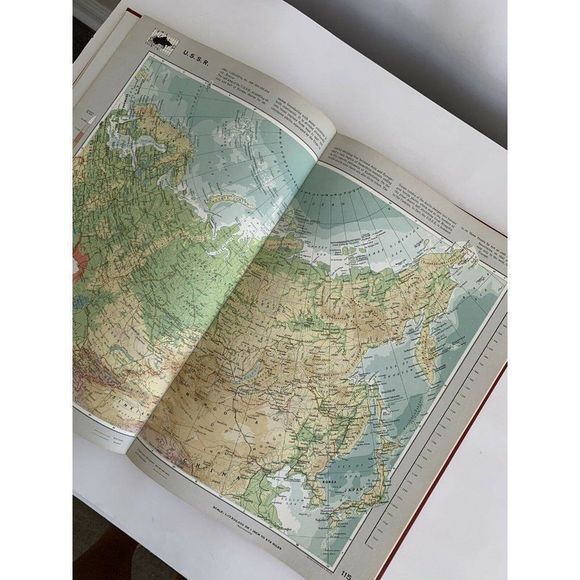 Readers Digest Great World Atlas 1963 First Edition 11 x 16 Large Book 7565 - Picture 9 of 12